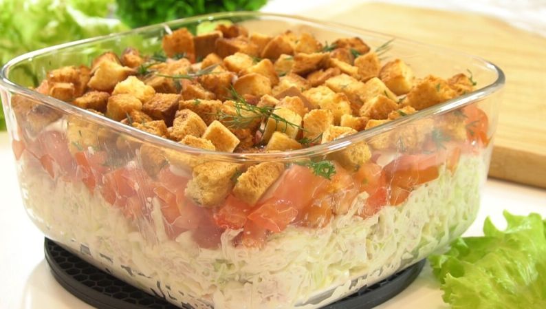 Потрясающий салат с капустой и помидорами: уникальный рецепт