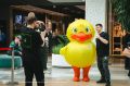 В липецком ТРЦ заметили утку Она пришла на фестиваль IT-культуры