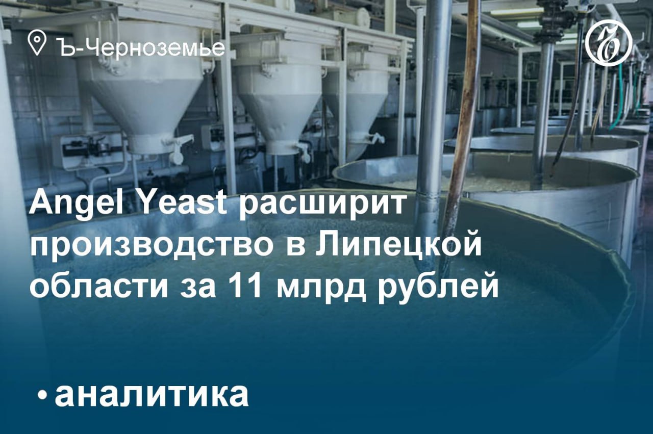 Angel Yeast расширит производство в Липецкой области за 11 млрд рублей