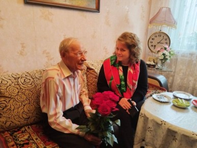 Ветеран войны и труда, липчанин Николай Иванович Беляев отметил 98-летие