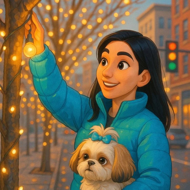 Вы можете разработать концепцию новогоднего города