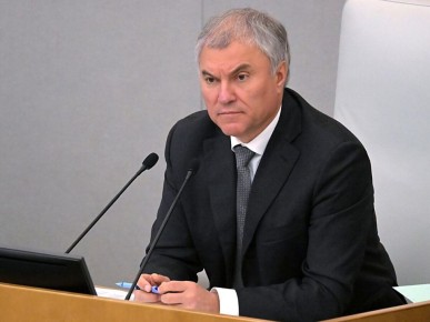 Володин предупреждает о последствиях замораживания активов России для Европы