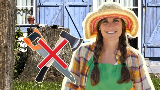 Выкорчевывать пень на участке не придется: это средство превратит его в труху