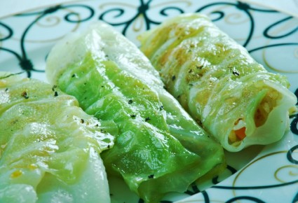 Постные голубцы с грибами и перловкой