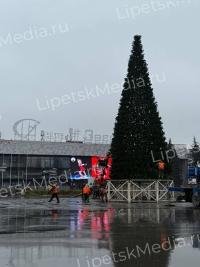 Ёлочку устанавливают у ДС «Звёздный»