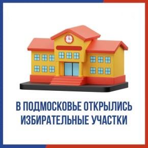 В 4 округах Подмосковья открылись избирательные участки