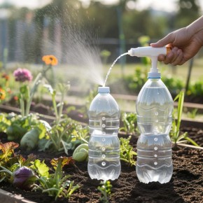 Как сделать умный распылитель для полива огорода из пластиковой бутылки
