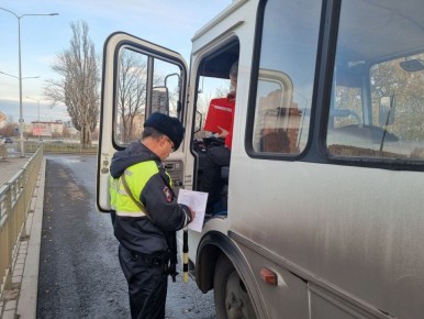 Липецкие автоинспекторы проверят пассажирский транспорт в рамках двухдневного профилактического мероприятия, направленного на повышение безопасности пассажиров