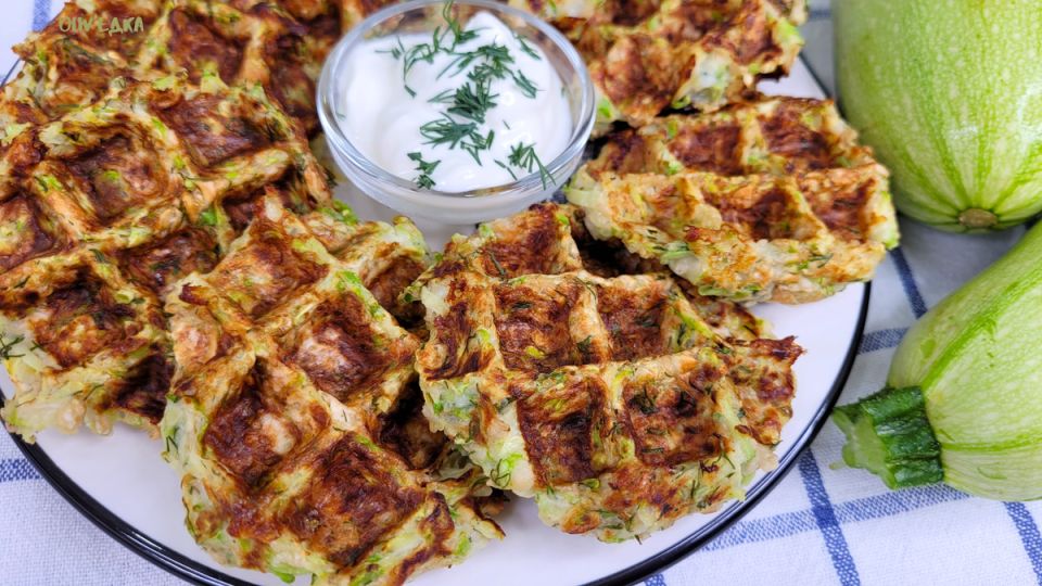 Легкие и вкусные кабачковые вафли без муки