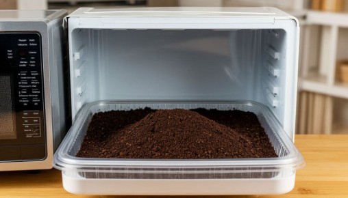 Удобный способ обеззаразить грунт для рассады в микроволновке