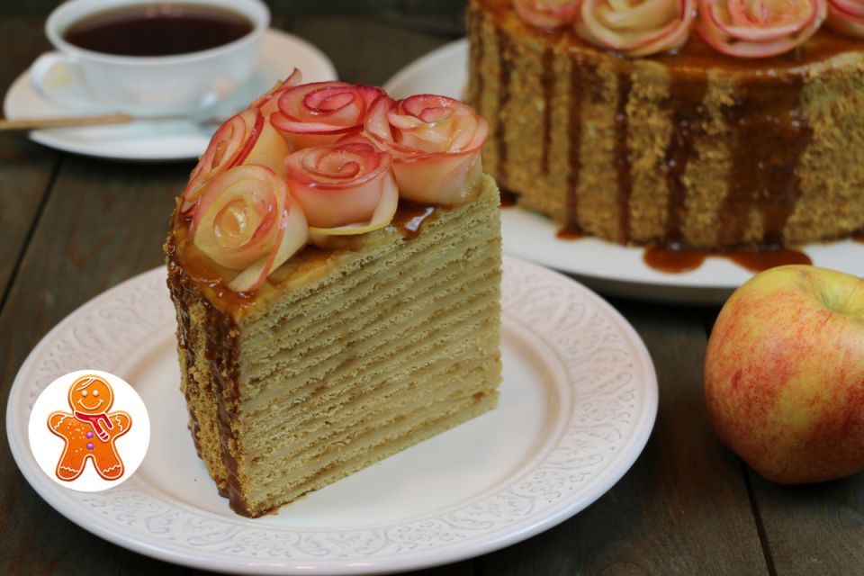 Домашний торт с медовым яблоком: нежность и уют на кухне