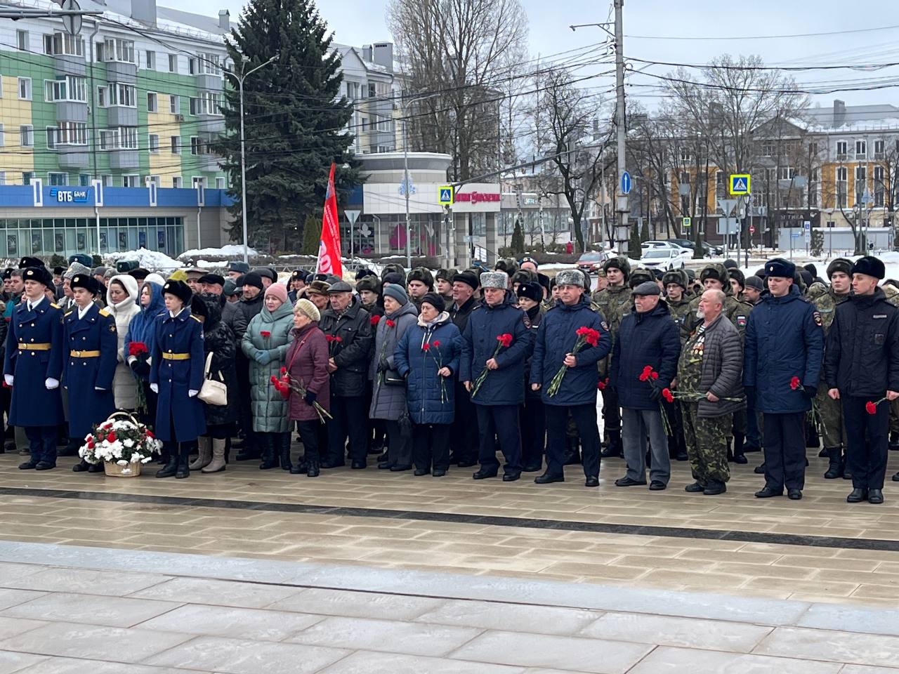 Офицеры СК России по Липецкой области приняли участие в митинге, посвящённом 37-й годовщине вывода войск из Афганистана