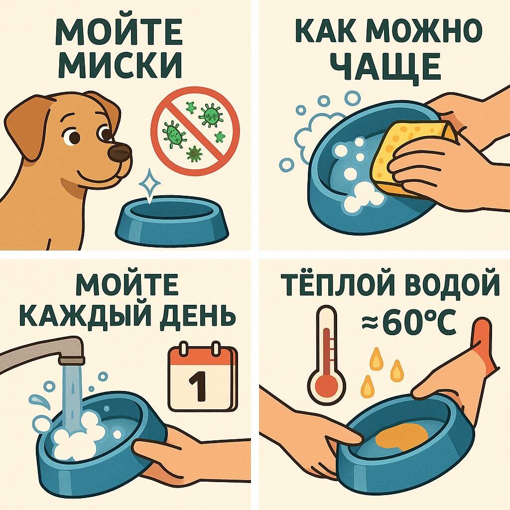 Как правильно ухаживать за мисками собаки: советы по гигиене