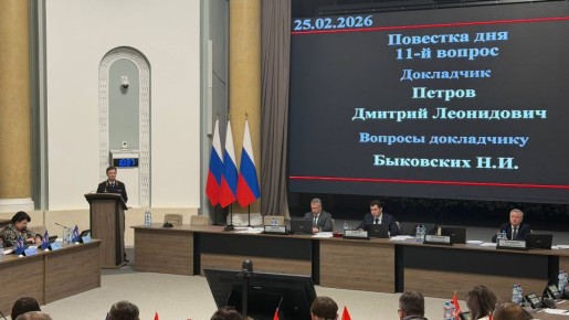 Депутаты заслушали отчёт начальника УМВД России по Липецкой области о деятельности органа внутренних дел в 2025 году
