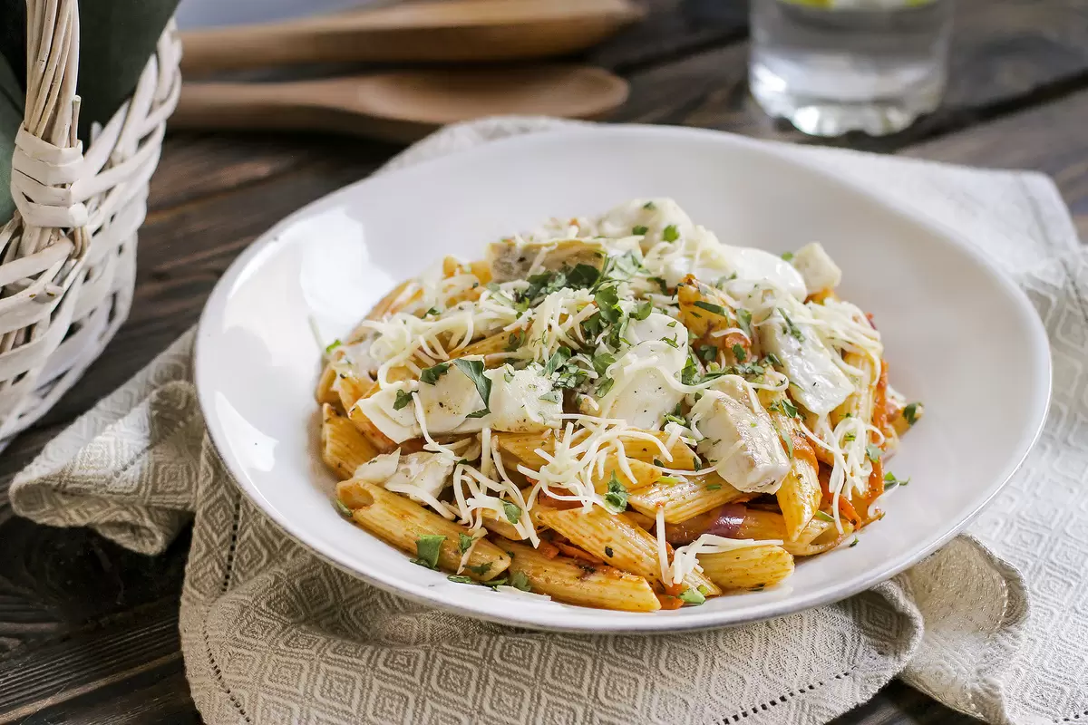 Филе трески с макаронами и овощами: идеальное сочетание на ужин