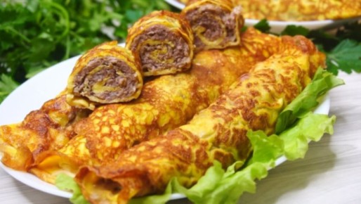 Омлет с мясом — ленивый бризоль, который покорит всех