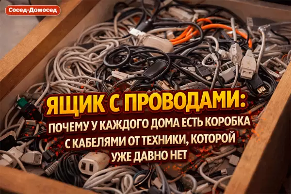 Коробка с кабелями: зачем мы храним провода от давно забытых устройств