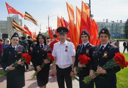 В Липецке сотрудники полиции обеспечили охрану общественного порядка во время праздничных мероприятий в честь 81-летия Победы в Великой Отечественной войне