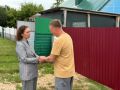 В селе Тербуны заехала в гости к бойцу СВО Евгению