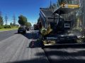 На улице Московской приступили к укладке верхнего слоя асфальтобетонного покрытия