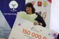 Мама шестерых детей, ветеринарный врач из Добровского округа Елена Голева выиграла 150 тысяч рублей