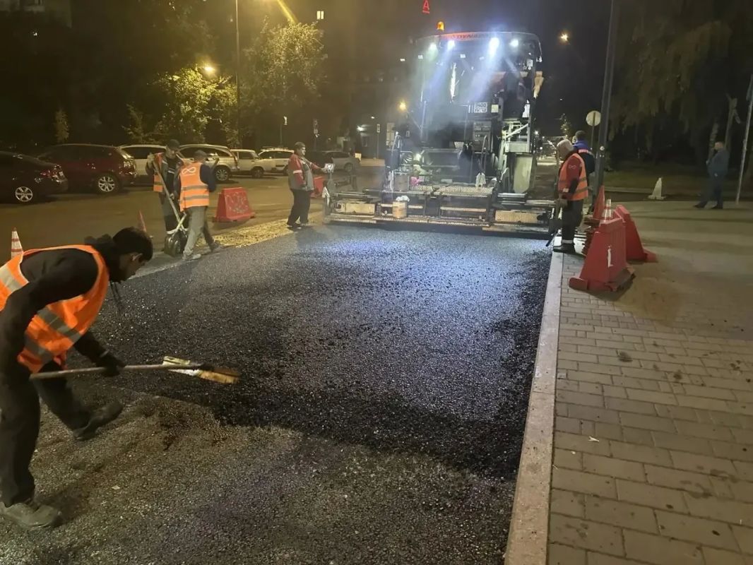 В Липецке продолжают обновлять улицу Первомайскую