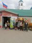 Миллениальские мультики ожили на выборах в ЛО. Вот такие персонажи встречают избирателей на одном из участков
