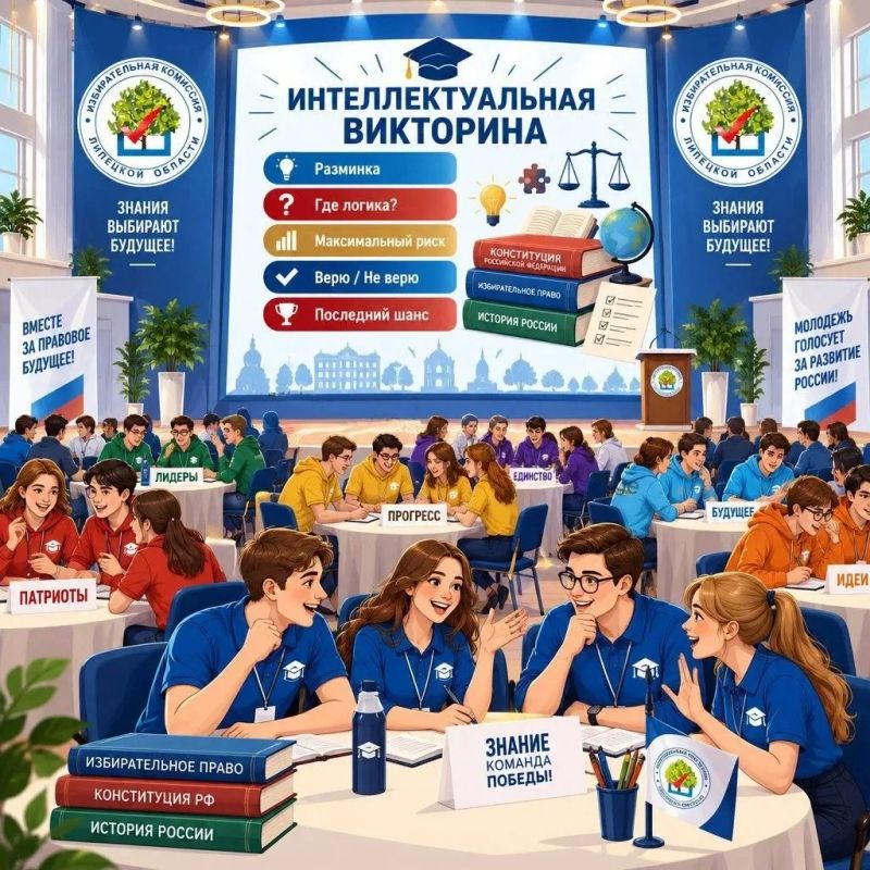 Собери команду — и покажи, кто здесь лучше всех разбирается в избирательном праве! Интеллектуальная викторина от избирательной комиссии Липецкой области