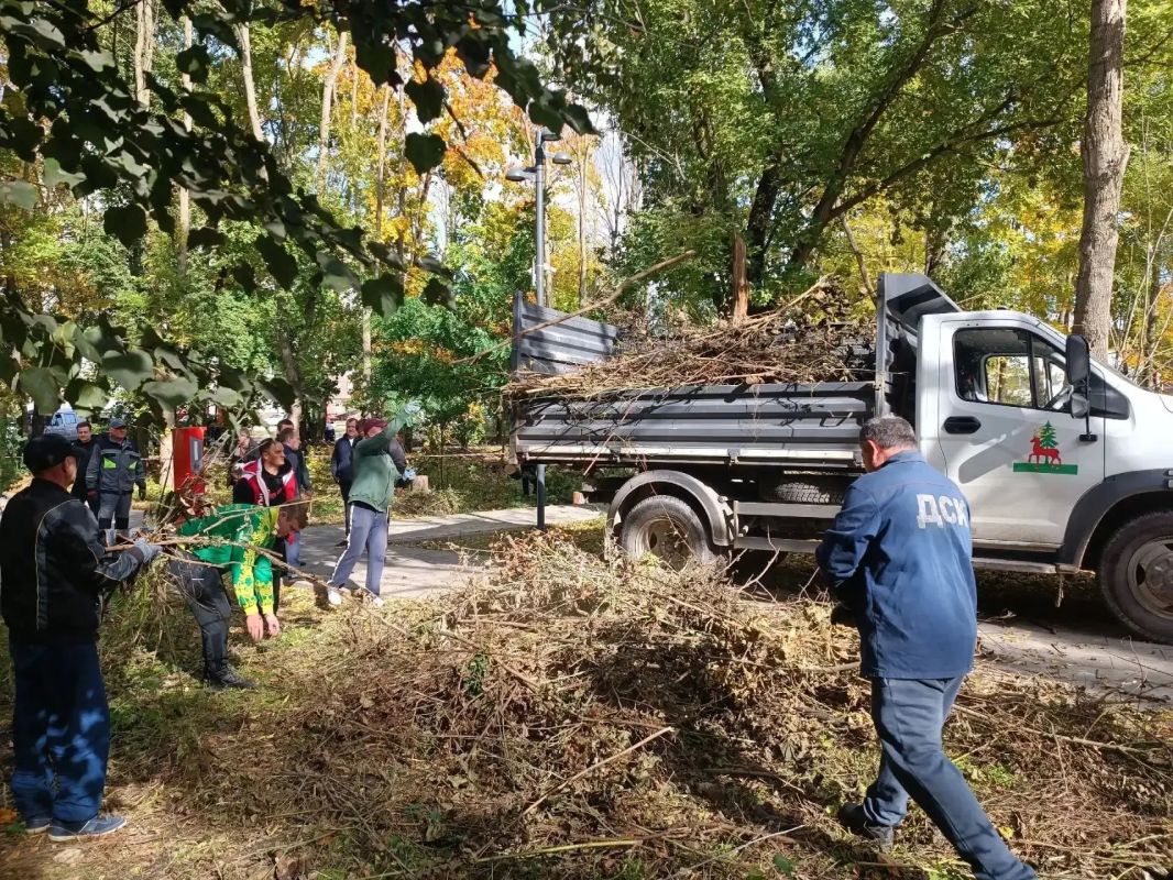 Субботник по классике – с бревном на плече – провели в сквере Воинов-интернационалистов Ельца Субботник по классике – с бревном на плече – провели в сквере Воинов-интернационалистов Ельца