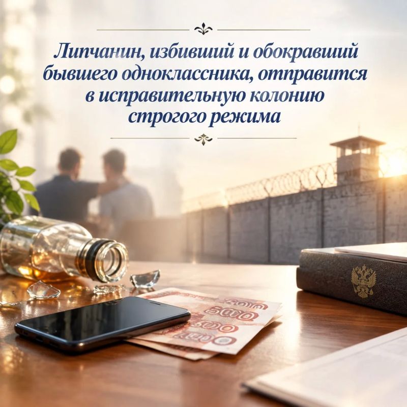 Липчанин, избивший и обокравший бывшего одноклассника, отправится в исправительную колонию строгого режима
