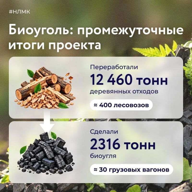 Производство биоугля идёт полным ходом