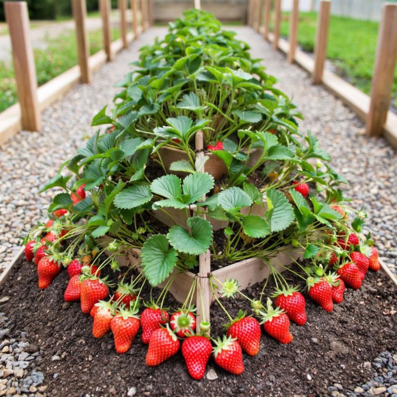 Как вырастить клубнику на пирамидальных грядках: секреты рекордного урожая