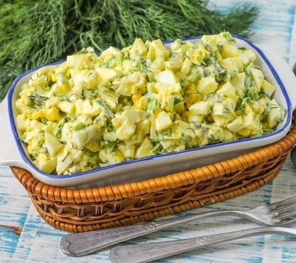 Яичный салат с зеленью: вкус и простота в одном блюде